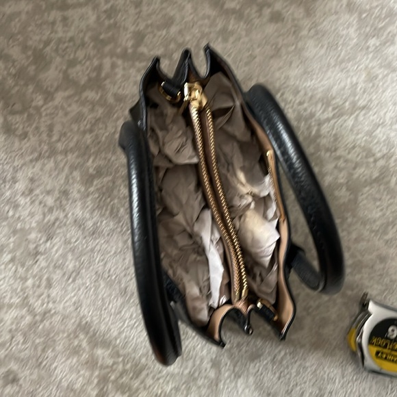 Michael Kors small black canvas coated tote bag. - Picture 8 of 8